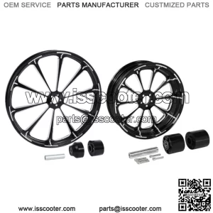 26" Front 18" Rear Wheel Rim + Hub Single Disc Fit For Harley Touring 2008-2023 (For: Harley-Davidson)