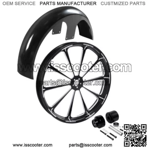 26" Front Wheel Rim Hub Single & Front Fender Fit For Harley Road King 2008-2023 (For: Harley-Davidson)