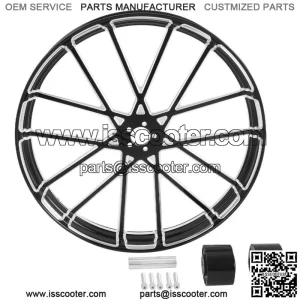 26"X3.5" Front Wheel Rim & Hub Dual Disc Fit For Harley Road Street Glide 08-23 (For: Harley-Davidson)