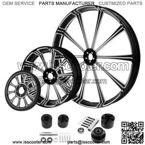 30" Front 18" Rear Wheel Rim & Hub Sprocket Fit For Harley Road Glide 08-23 22 (For: Harley-Davidson)