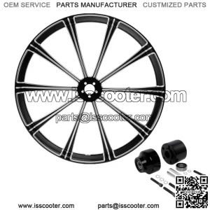 30" Front Wheel Rim + Single Disc Hub Fit For Harley Touring Street Glide 08-23 (For: Harley-Davidson)