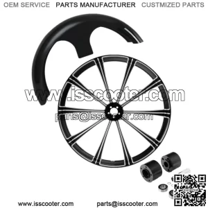 30" Front Wheel Rim Dual Hub+Front Fender Fit For Harley Electra Glide 08-23 22 (For: Harley-Davidson)