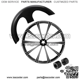 30" Front Wheel Rim Hub Dual Disc Front Fender Fit For Harley Touring 2008-2023 (For: Harley-Davidson)