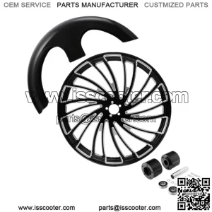 30" Front Wheel Rim Hub Dual Disc+Front Fender Fit For Harley Road King 08-23 (For: Harley-Davidson)