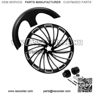 30" Front Wheel Rim Hub Single Disc+Fender Fit For Harley Road King Glide 08-23 (For: Harley-Davidson)