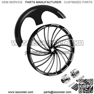 30" Front Wheel Rim Chrome Single Hub Fender Fit For Harley Electra Glide 08-23