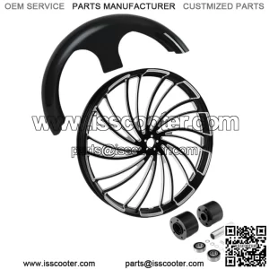 30" Front Wheel Rim Hub Dual Disc Front Fender Fit For Harley Street Glide 08-23