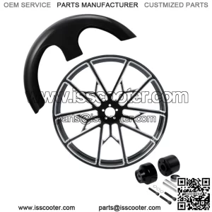 30"x3.5" Front Wheel Rim Hub Single Disc Fender Fit For Harley Road King 08-23 (For: Harley-Davidson)