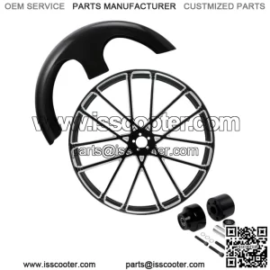 30"X3.5" Front Wheel Rim Hub Single Disc+Fender Fit For Harley Road Glide 08-23
