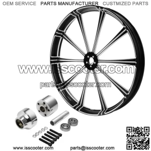 32" Front Wheel Rim Chrome Single Disc Hub Fit For Harley Street Glide 2008-2023