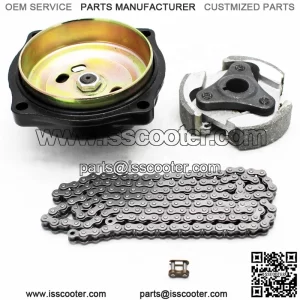Pocket bike parts 6T 25H clutch bell with 25H chain and 49cc clutch Kit
