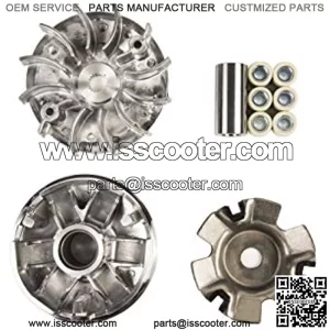 Variator Roller Assembly for GY6 125cc 150cc 4 Stroke 152QMI 157QMJ Scooter Moped ATV Engine Front Clutch