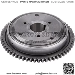 Acouto Starter Clutch Primary Starter Drive Sprag Clutch Assembly for Scooter Moped GY6/125CC/150CC/152QMI/157QMJ/ATV 60 Tooth Gear 20 Sprags