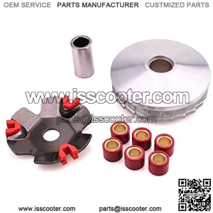ATKS-041 High Performance Racing Variator Kit with 6.5 gram Roller Weights for Chinese Scooter Moped ATV 4-Stroke GY6 50cc 80cc 100cc 139QMB 139QMA Engine Front Clutch