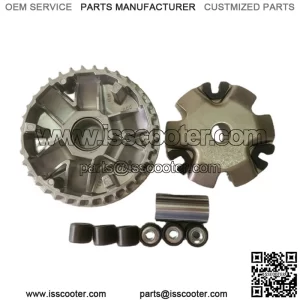 Motorcycle accessories WH100T little princess GCC front drive disc joy 100 driving wheel iron big tooth wind blade assembly