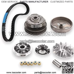 Gy6 150cc clutch setinclude clutch Assembly and Variator Assembly with 743 belt, fit for GY6 125cc And 150cc 4-Stroke Engine Scooter ATV Taotao Roketa Sunl