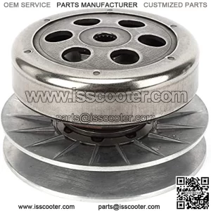 Clutch Assembly, Steel Alloy Clutch Driven Pully Rear Assembly Fit for LINHAI 260cc 250 300cc Scooter Go Kart ATV 16T Spline