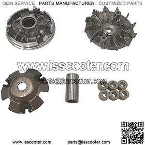Rear Clutch SE Variator Kits for Gy6 125cc/150cc 152QMI/157QMJ Engine, Drive Wheel Assy Performance 13 Gram Rollers CVT Rear Clutch for Scooter Atv and Gokart (GY6 125/150)