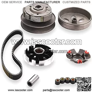 Gy6 150cc high performance clutch setinclude clutch Assembly and Variator Assembly with 743 belt, fit for GY6 125cc And 150cc 4-Stroke Engine Scooter ATV Taotao Roketa Sunl