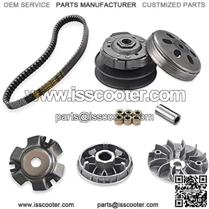 Gy6 150cc High Performance clutch setinclude clutch Assembly and Variator Assembly with High Performance 842 belt, fit for GY6 125cc And 150cc 4-Stroke Engine Scooter ATV Taotao