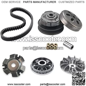 Gy6 150cc clutch setinclude clutch Assembly and Variator Assembly with 743 belt, fit for GY6 125cc And 150cc 4-Stroke Engine Scooter ATV Taotao