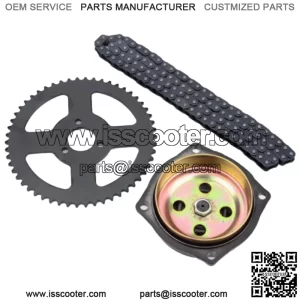 Cadena T8F con pi de caja de cambios de 54 dientes para mini bicicleta de Cadena trasera de la cadena T8F cadena