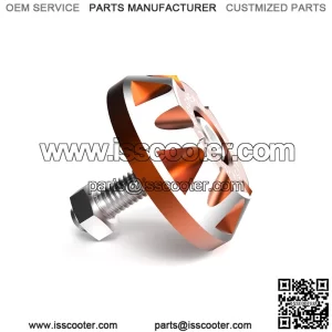 Electric motorcycle modification accessories CNC calf scooter decoration universal license plate screw