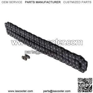 Cadena de Transmiside Motocicleta Cadena de Rodillos de Eslabones de Cadena Principal con Manilla Cadena de transmiside motocicleta