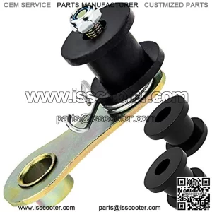 Chain Tensioner, Heavy Duty Chain Roller Tensioner with Spring and Three Rollers Compatible with 110cc 125cc 140cc Dirt Pit Mini Bike, ATV and Motorcycle (Three Replacement Wheels)