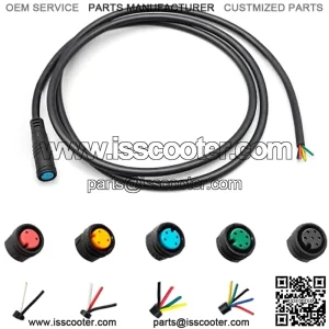Extension Cable 2pin/3pin/4pin/5pin/6pin Julet Female/Male Single Head DIY Waterproof Line for Electric Motorbike Kit Light Throttle Ebrake Display