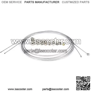 Universal Motorcycle Emergency Throttle Cable Repair Kit, Fydun Clutch Throttle Brake Cable with Nipples Travel Emergency Repair Kit