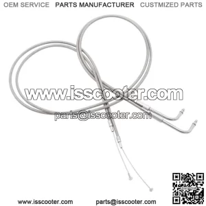 130cm Stainless Steel Throttle Cable Fit For Harley Road King Sportster XL1200