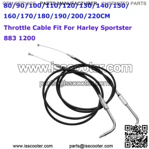 80-220cm Motorcycle Vinyl Throttle Cable Fit For Harley Sportster XL883 XL1200