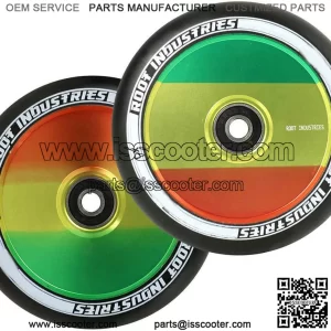 Root Industries AIR Wheels 110mm - Pro Scooter Wheels 110mm Pair - Scooter Wheels - Fits Most Setups - 24mm x 110mm - Bearings Installed