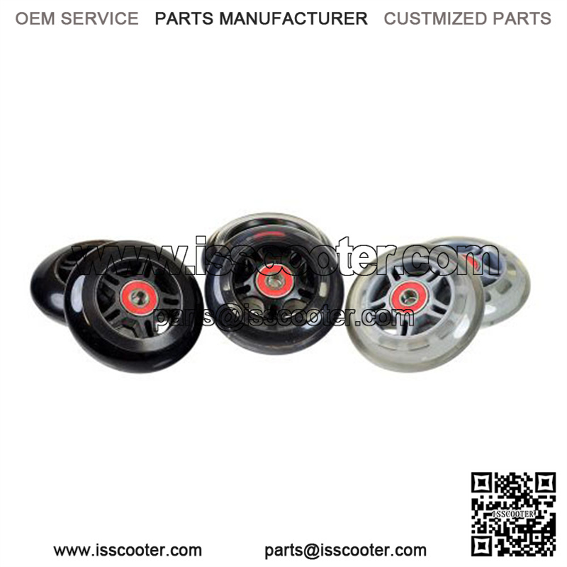 80 mm Scooter Wheels with Bearings (Set of 2)