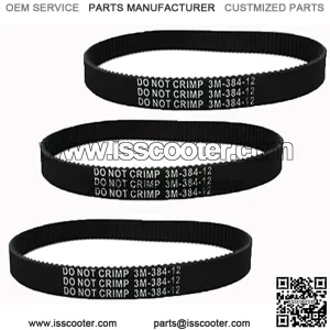 3M-384-12 for Pulse Charger Revolution Pulse Scooter City Skull Electric Scooters Drive Belt