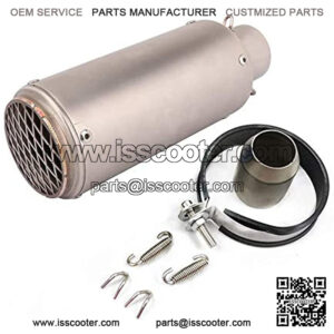 Motorcycle Slip On Exhaust Universal 1.5-2" Inlet Exhaust Pipe With Removable DB Killer For Pit Dirt Bike Scooter ATV Street Bike Kawasaki Honda BMW Yamaha Suzuki