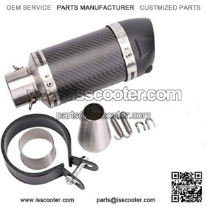 Universal Motorcycle Scooter Modified Carbon Fiber Exhaust pipe CBR 125 250 CB400 CB600 YZF FZ400 with Removable DB Killer