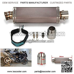 Motorcycle Universal 1.5-2" Inlet Hexagon Exhaust Pipe Slip On Scooter Motorbike ATV Dirt Street Bike