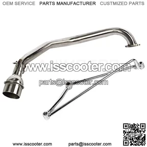 Stainless Exhaust Muffler System Header Pipe Link Tube For Yamaha GY6 125cc 150cc Street Sport Motorcycles Scooters