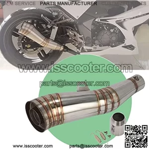 Motorcycle Slip on Exhaust System With Moveable DB Killer For Dirt Bike Street Bike Scooter ATV Racing