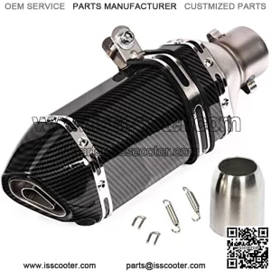 Universal Motorcycle Short Exhaust Muffler Carbon Gobo Slip On w/DB Killer 51mm