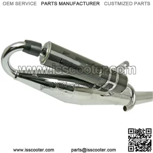 Exhaust, Naraku Chrome for 50cc 4-Stroke 139QMB Scooters