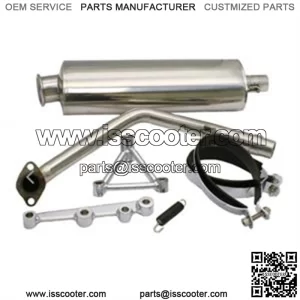 Exhaust, YMS Oval Performance for 125cc - 150cc GY6 Sporty Scooters