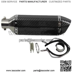 Off-road motorcycle modified muffler imitation carbon full large flower small hexagonal snakeskin pattern Scorpio sports car 51 exhaust pipe