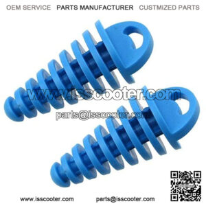 Pipe Exhaust Wash Plug for 80cc 125cc 150cc 250cc 2-Stroke ATV Quad Pit Dirt Bike Scooter Moped Motorcycle (Pack of 2) (blue)