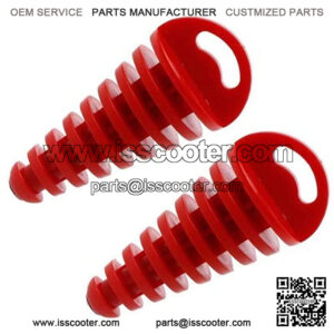 Pipe Exhaust Wash Plug for 80cc 125cc 150cc 250cc 2-Stroke ATV Quad Pit Dirt Bike Scooter Moped Motorcycle (Pack of 2) (red)