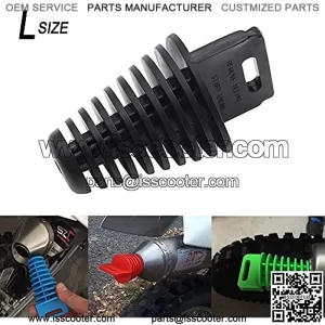 Pipe Exhaust Rubber Wash Plug for 2 Stroke & 4 Stroke Dirt blike Scooter Moped Motorcycle Suzuki ATV CR KX RM YZ 80cc 125cc 150cc 250cc Black