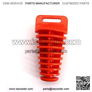 Exhaust Wash Waterproof Plug For Motorcycle Pit Dirt Bike ATV Quad Go Kart Buggy Gas Scooter Lawnmower Harley Bikes Washable Thermostable (Orange, 1"-1.8" Conical)