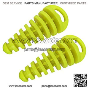 Pipe Exhaust Wash Plug for 80cc 125cc 150cc 250cc 2-Stroke ATV Quad Pit Dirt Bike Scooter Moped Motorcycle (Pack of 2) (fluorescent yellow)